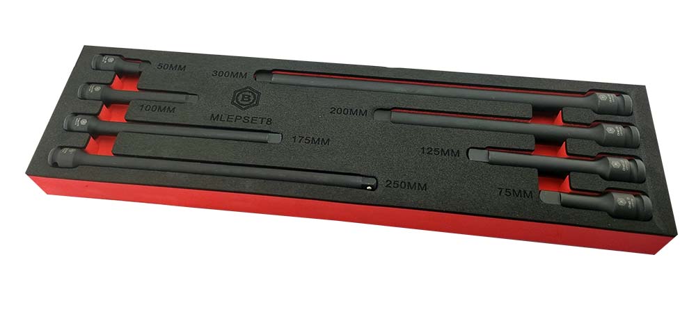8PC 3/8" & 1/2" Drive Impact Extension Bar Set by Britool Hallmark - image 4