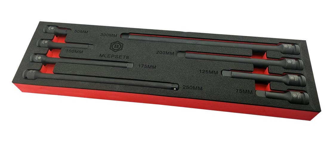 8PC 3/8" & 1/2" Drive Impact Extension Bar Set by Britool Hallmark - image 5