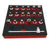 3/8" Drive 19Pc Oil Drain Plug Key Set - Britool Hallmark - image 3