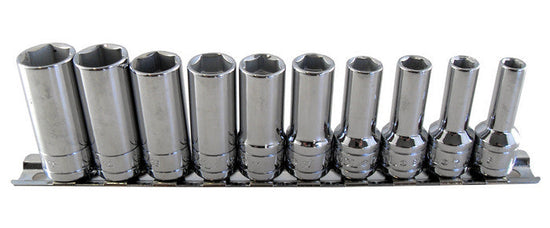 Semi Deep Socket Set 6mm To 15mm - 3/8" Drive (6-Point) From Britool Hallmark