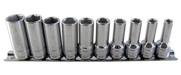 Semi Deep Socket Set 6mm To 15mm - 3/8" Drive (6-Point) From Britool Hallmark