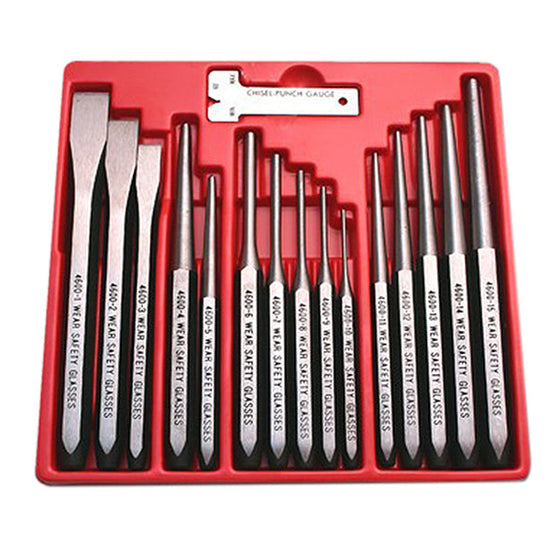 Professional 16pc Punch & Chisel Set From Britool Hallmark
