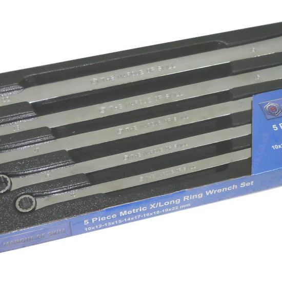 5Pc Extra-Long Flat Ring Spanner Set 10-22mm From Britool Hallmark - image 4