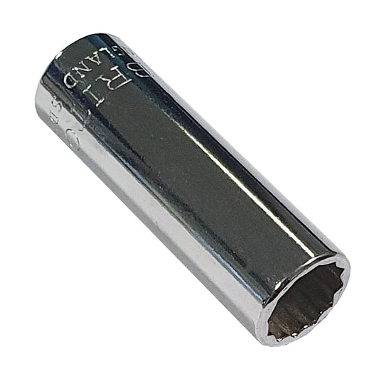 Britool England 1/4" Drive Af Deep Socket Range 12-Point, Sizes 3/16" - 7/16"