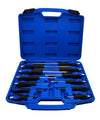 12 Piece Phillips & Slotted Screwdriver Set With Hammer Cap Britool Hallmark - image 2