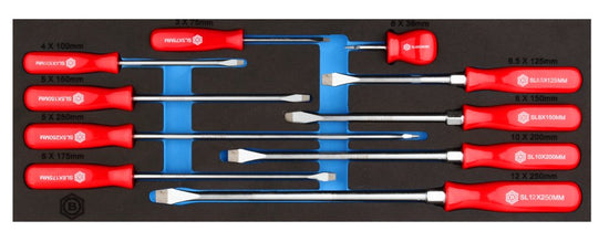 10Pc Slotted & Flared Screwdriver Set Module From Britool Hallmark - image 2