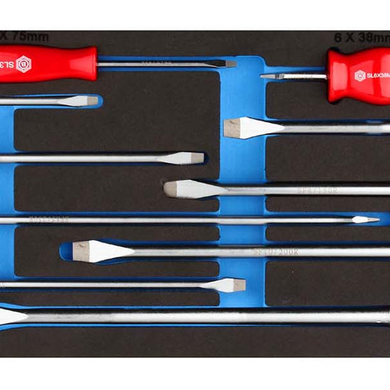 10Pc Slotted & Flared Screwdriver Set Module From Britool Hallmark - image 3