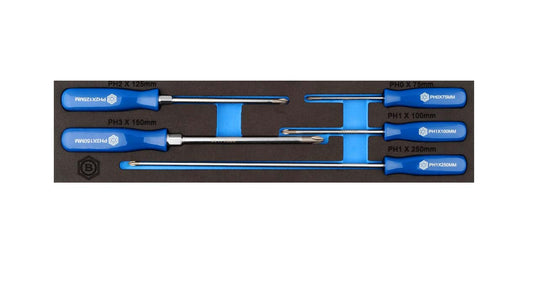 5Pc Phillips Screwdriver Set Module From Britool Hallmark - image 2