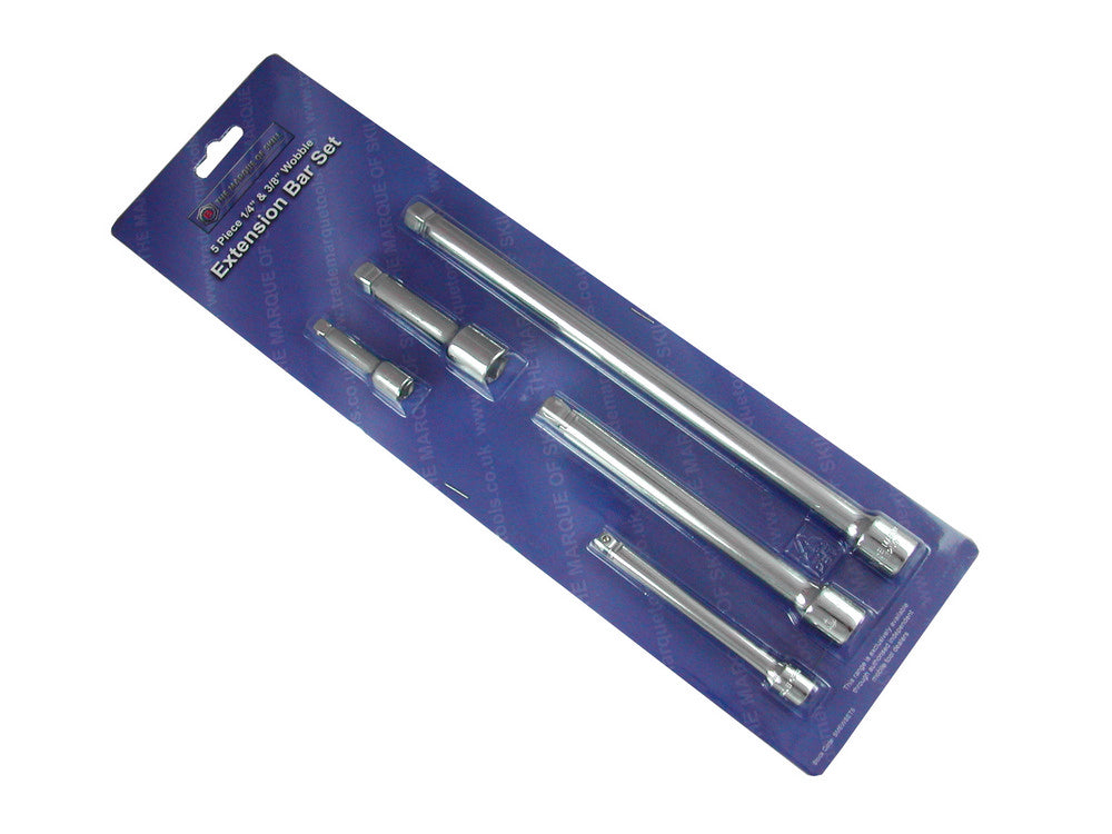5 Piece 1/4" And 3/8" Drive Wobble Extension Bar Set From Britool Hallmark - image 3