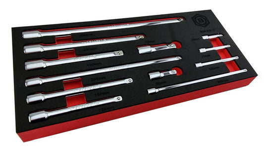 12Pc Extension Bar Set - 1/4", 3/8" & 1/2" Drive By Britool Hallmark - image 2