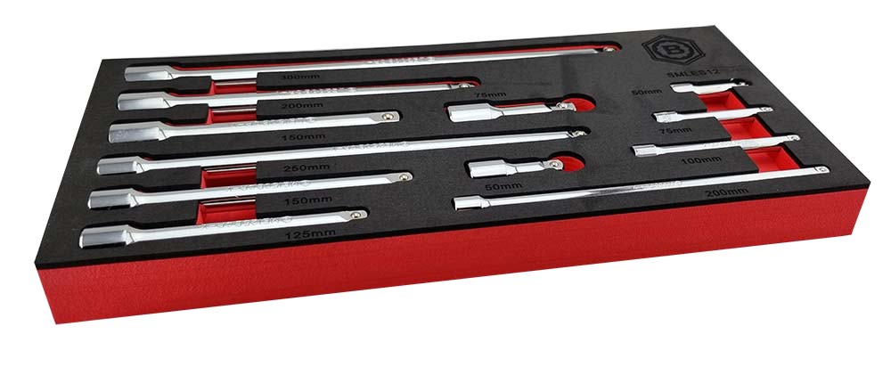 12Pc Extension Bar Set - 1/4", 3/8" & 1/2" Drive By Britool Hallmark - image 5