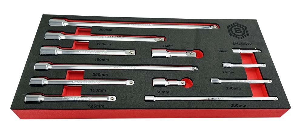 12Pc Extension Bar Set - 1/4", 3/8" & 1/2" Drive By Britool Hallmark - image 4