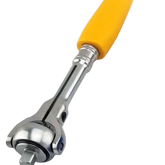1/4" Drive Swivel Head Ratchet Britool Hallmark - Yellow Handle - image 2