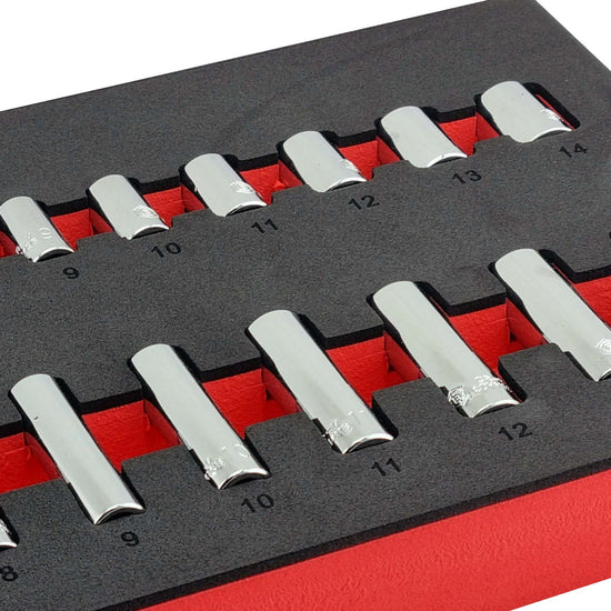 26Pc 1/4" Drive Standard & Deep Hexagon (6-Point) Socket Set - Britool Hallmark - image 6