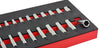 26Pc 1/4" Drive Standard & Deep Hexagon (6-Point) Socket Set - Britool Hallmark - image 6